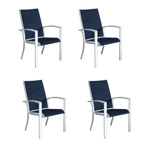 aluminum chair sling fabric blue|white stackable sling patio chairs.